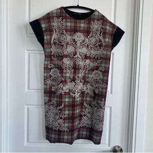ZARA || Tartan print dress